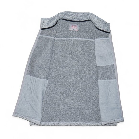 Ohio State Buckeyes Sweater Knit Full Zip Vest Heather Gray Fleece Body Warmer - Picture 6 of 9